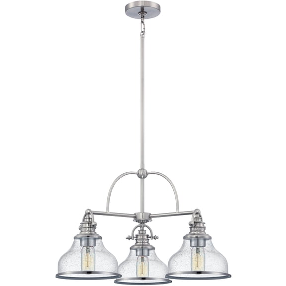 Grant 3-Light Brushed Nickel Chandelier