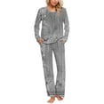 thumbnail image 2 of Rbaofujie Shorts Pajama Set Ladies' Gradient Printed Casual Top Pants Pajama Set Pajama Set, 2 of 6