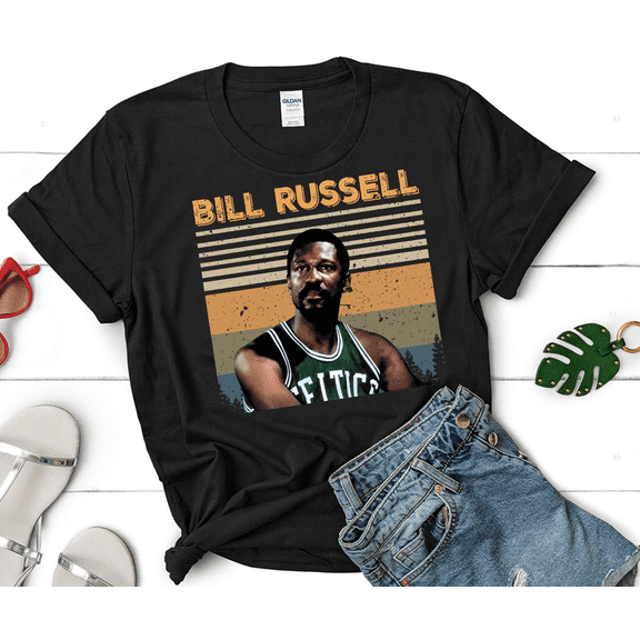 Bill Russell Vintage T-Shirt, Basketball Fan Lover Shirt, Gift Tee For You And Friends