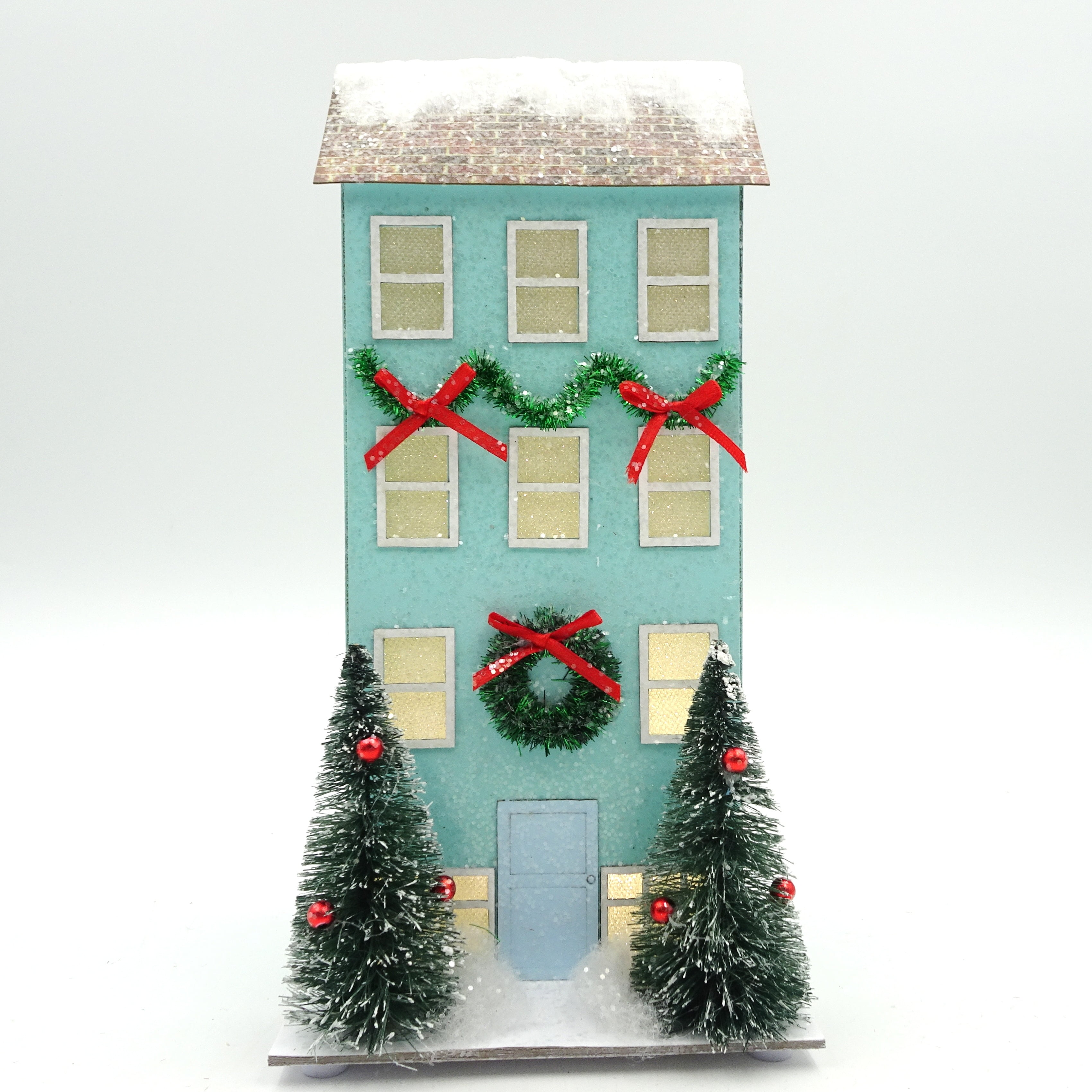 LED Paper House Decor, HOLIDAY TIME PL LED PAPER HOUSE DECO