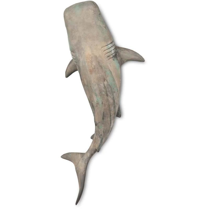 Mercana Willa Large Wall-Mountable Gray Resin Whale Shark Sculpture - Walmart.com