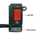 thumbnail image 2 of 7/8" Motorcycle Handlebar Fog Headlight Horn Start Switch ON OFF Button 12V, 2 of 7