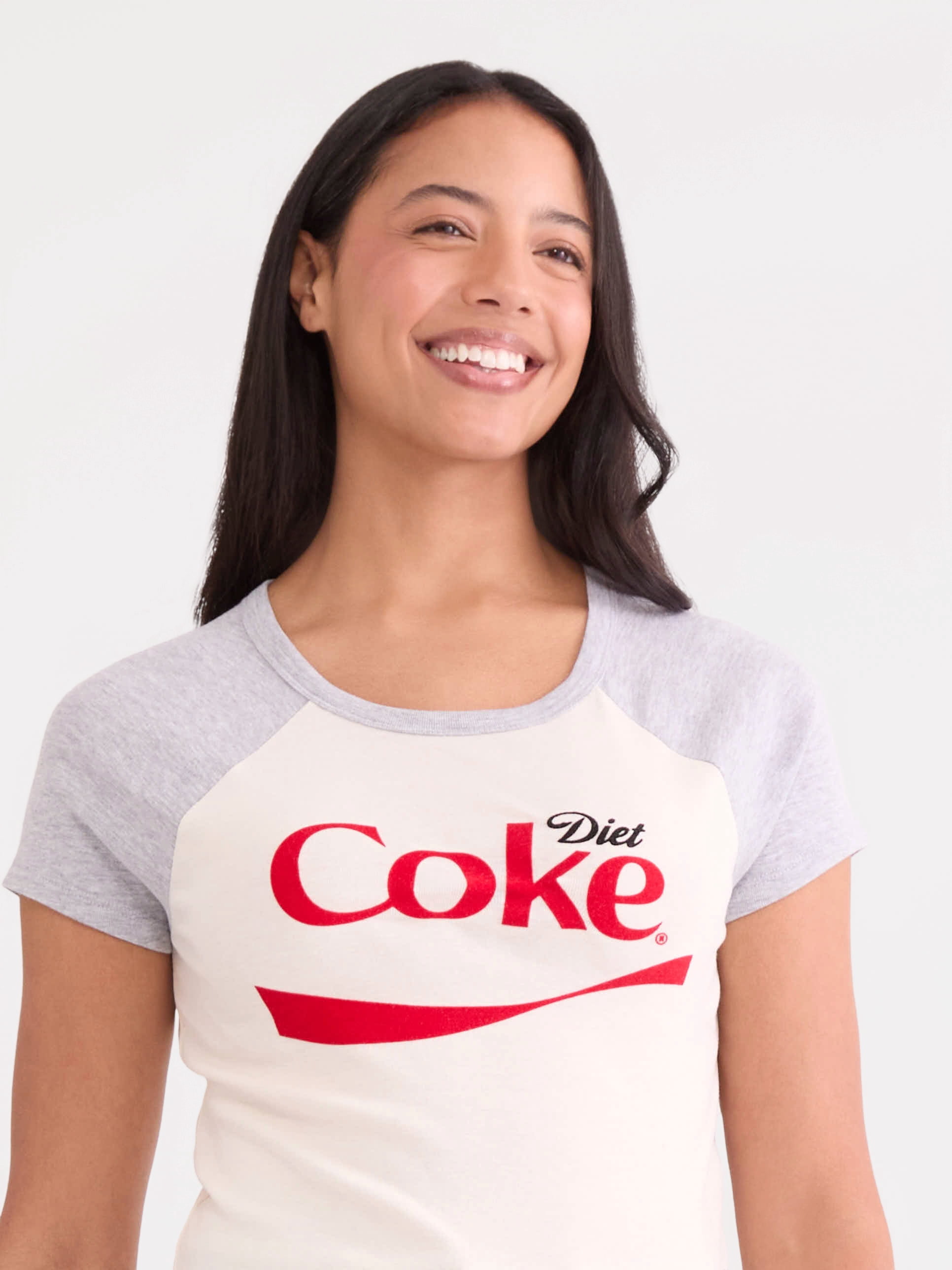 Diet Coke Women’s Graphic Baby Tee, Sizes XXS-XXL