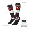 thumbnail image 4 of Gukieu Fierce Red Viper Graphic Art Print Contrast Color Stockings, Elastic Sports Socks Warm Socks Clothing Accessories, Adult Unisex, 4 of 6