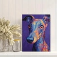 thumbnail image 2 of Colorful Abstract Dog Portrait Canvas Print, Modern Pet Wall Art for Living Room Bedroom Apartment, 2 of 8