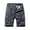 Dark Gray, variant on Mens Work Shorts Straight Leg Loose Fit 5 Inch Inseam Summer Casual Size 30