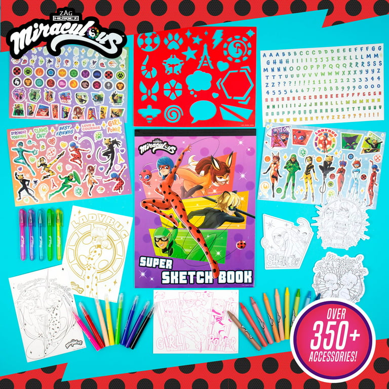 Miraculous Ladybug and Cat Noir Make Your Own DIY Comic Book Activity Kit!  Learn to Draw 