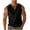 Black, variant on Virmaxy Men's solid color V-neck Tank Top casual sleeveless T-shirt tops Quick-drying Bodybuilding Shirts Fitness Athletic Muscle Tee Black L