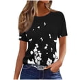 thumbnail image 2 of Qtocio Womens Summer Tops,Fashion Short Sleeve Crewneck T Shirt with All Over Print Casual Loose Tee, 2 of 3