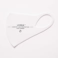 thumbnail image 4 of LOOKA MASK Protective Fashion Face Mask, Breathable, Washable and Reusable, LOVERS White (Small), 4 of 4