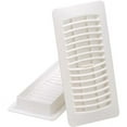 thumbnail image 6 of Imperial 4-inch x 10-inch White Plastic Louvered, Floor Register, Rectangular, Household Vent Cover, 6 of 7
