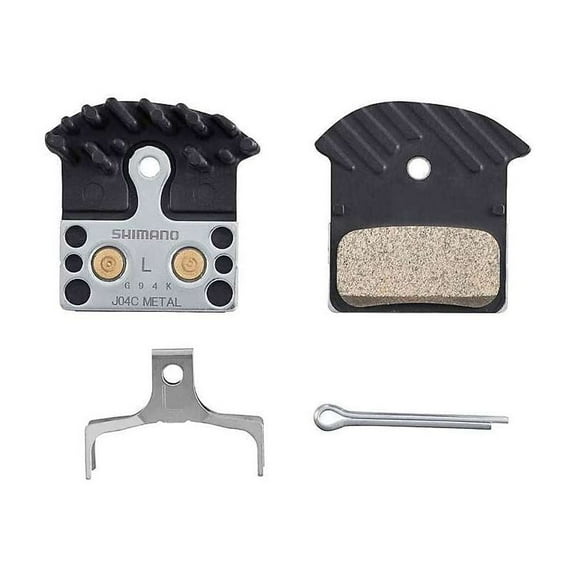 Shimano J04C-MF Disc Brake Pads and Springs - Metal Compound Finned Alloy