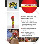 Flex Seal Caulk Clear 3 oz Pressurized Can with Adjustable Trigger Flow Nozzle