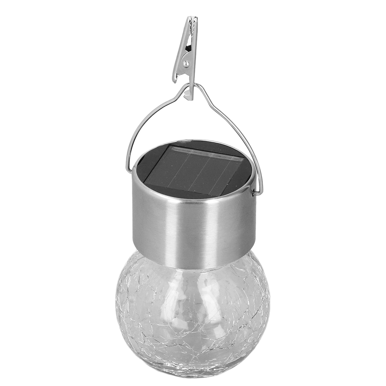 Hanging Solar Lights, Round Solar Lights Warm White Light Color Glass Shape Automatic Sensing