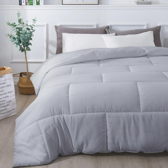 Down Alternative Comforter - Subway Tile - Glacier Grey - King