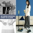 thumbnail image 6 of JEHONN 54 inches Long Handle Broom and Dustpan Set, Upright Dust Pans Outdoor for Home (Dark Blue), 6 of 8