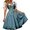Navy, variant on Womens Traditional Bavarian Dirndl Dress Square Neck Sleeveless Gown with Apron