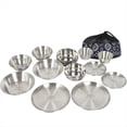 thumbnail image 1 of 12PCS Juego de Vajilla para Exteriores Vajilla PortáTil para Acampar Tour de AutoconduccióN Barbacoa Camping Hogar Comedor de TazóN, 1 of 5