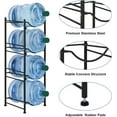 thumbnail image 5 of Oumilen 5 Gallon Water Jug Holder Water Bottle Storage Rack 4-Tier, Black, 5 of 7
