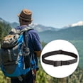 thumbnail image 4 of Soidarity Cinturón de nylon Hebilla de plástico Ceinture de lona Correa de cintura Deporte al aire libre Paquete Sling Bolsa de hombro multifunción Escalada Gris Soidarity OD024240-04, 4 of 6