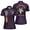Dark Purple, variant on Customize Order of the Eastern Star OES Pentagon Down AF&AM Women's Polo Shirt S-5XL