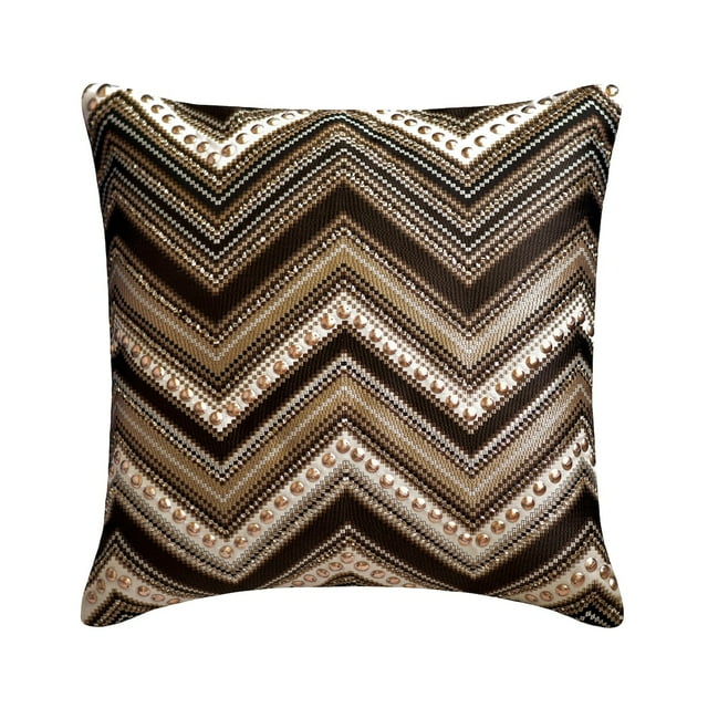 Toss Pillow Covers, Brown 16"x16" (40x40 cm) Throw Pillow Covers