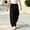 Black, variant on Girls Wide Leg Sweatpants, Solid Color Drawstring Elastic Waist Patch Pockets Loose Fit Casual Long Trousers for Daily Wear Pink Size 7-8