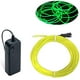 thumbnail image 2 of Tira de luces de neón MaxLax EL Wire, color verde limón, 10 m, con paquete de baterías, 2 of 7