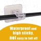 thumbnail image 3 of Curtain Rod Bracket No Drilling, Self Adhesive Curtain Rod Holders Screwless Curtain Rod Hooks Nail Free Adjustable Curtain Hangers for Kitchen, Bathroom, Home, Hotel (8 Pack, Transparent), 3 of 5