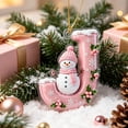thumbnail image 7 of JeashCHAT Letter Snowman Christmas Ornaments, Christmas Initial Ornaments Winter Snowman Pendant Christmas Tree Hanging Decorations Xmas Gifts (J), 7 of 7