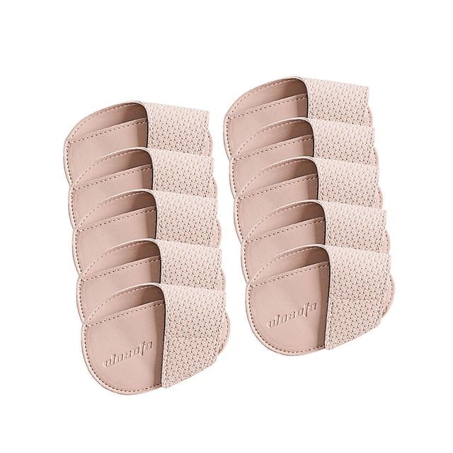 Thinsony Golf Head Covers PU Portable Protector Travel Athlete Golf for Training Pink Large 10 Pcs 1Set