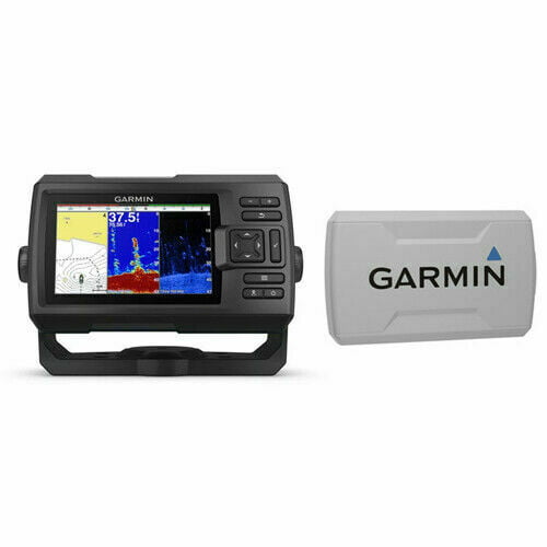Garmin Fish finder Striker Plus 5cv with Transducer 5" GPS 010-01872-00 COVER 