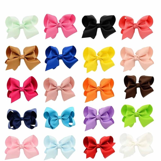 20 piezas pasador para el pelo con lazo, pasador para niños, pinzas para el pelo, decoración creativa para tocado para niños, talla M