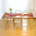 thumbnail image 3 of Yayeee Table Runner 90 inches Long Home Kitchen Dinning Party Decoration, Purple Hand Drawn Floral, 3 of 7