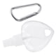 thumbnail image 1 of Contenedores De Llavero Transparentes, Botella Pulverizadora De Plástico PET De 11x6,5x2,8 Cm De 50 Ml Con Llavero Para Uso En Viajes Al Aire Para Tóner De Agua Purificada, 1 of 7