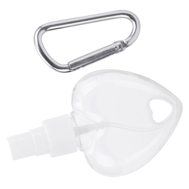 Contenedores De Llavero Transparentes, Botella Pulverizadora De Plástico PET De 11x6,5x2,8 Cm De 50 Ml Con Llavero Para Uso En Viajes Al Aire Para Tóner De Agua Purificada