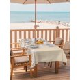 thumbnail image 2 of Outdoor Tablecloth with Umbrella Hole for Patio/Picnic/Party/Camping, Summer Ocean Starfish Waterproof Table Cloth Rectangle Table Cover Washable, Coastal Coral Beach Conch Vintage Brown (52"x 70"), 2 of 9