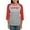 Heather/Red, variant on CafePress - Daj Mi Buzi Give Me A Kiss Women's Baseball T Sh - Womens Baseball Tee