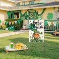 thumbnail image 1 of Xihbxyly Bandera de Jardín Del Día de San Patricio, Diseño de Trébol de Cuatro Hojas, Lino Duradero, Fácil Instalación, Decoración Festiva para Exteriores, Ideal para El Jardín de Tu Casa, 30 X 45 Cm, 1 of 5
