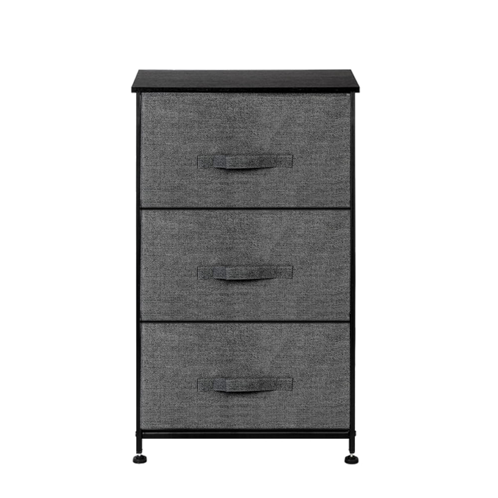 Lowestbest 3-Tier Dresser Drawer, End Table Storage with 3 Drawers, Nightstand Shelf Storagefor Closets/Nursery/Dorm Room/Hallway Lowestbest 3-Tier Dresser Drawer, End Table Storage with 3 Drawers, Nightstand Shelf Storagefor Closets/Nursery/Dorm Room/Hallway