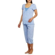 Jaclyn Women's and Women's Plus Halloween Printed Short Sleeve Notch Collar and Sleep Short Set, 2pc.