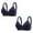 Blue, variant on Diufon 2 Pack Wireless Comfortable Bra for Women Everyday Seamless V Neck Bras Ladies Support Push Up Bralettes