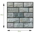 thumbnail image 2 of OULII 5 Pcs Humidity Resistant Wallpaper for Living Room Plastic Brick Wall Decor Set, 2 of 5
