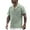 Green, variant on MIXUE Mens Casual Button Down Shirts Solid Color Summer Lapel Short Sleeve Fashion Shirt Tops Daily-Wear,Blue,XXXL