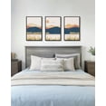 thumbnail image 6 of SHENIFY Bohemain Mountain Landscape Canvas Wall Art 16x24in3pcs Black Framed Watercolor Nature Artwork Painting Boho Farmhouse Rustic Room Decor for Bedroom Living Room, 6 of 7