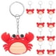 thumbnail image 1 of 10 llaveros de animales marinos de imitación, bonitos llaveros de cangrejo de dibujos animados para mochilas, bolsos, llaveros divertidos para regalos de fiesta., 1 of 7