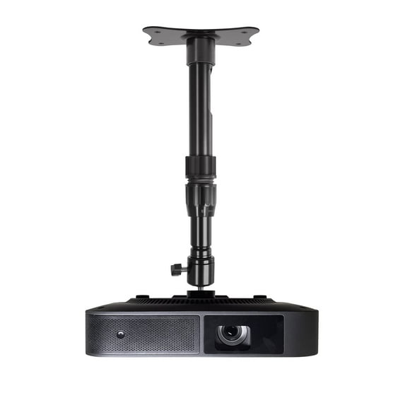 Homcine Mini Projecteur Support Mural Plafond Hauteur Réglable 10.6 à 16.5 Pouces avec Charge Rotative à 360° 11 Lbs Support de Montage Petit Projecteur Support de Suspension 1/4 Pouce