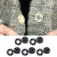 thumbnail image 3 of 10 pares de cierres magnéticos duraderos de 20 mm para coser pantalones y chaquetas. Negro, 3 of 9