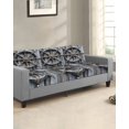 thumbnail image 2 of Grey Rudder Coastal Sofa Couch Cushion Covers Washable, Removable Stretchable Sectional Couch Covers, Vintage Nautical Beach Slipcovers for L & T Shape Sofa Furniture Protector S Size 1 pc, 2 of 7