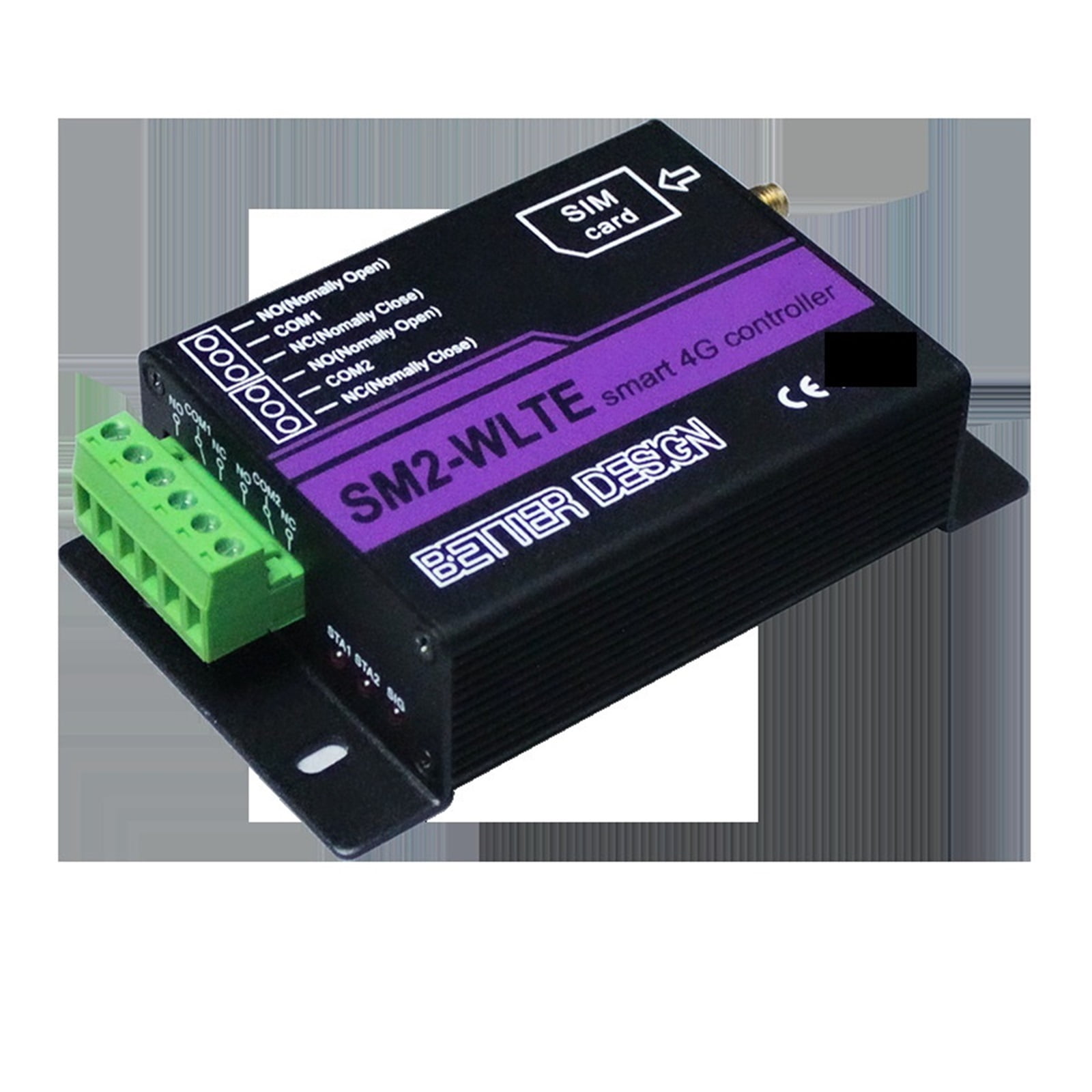 Smart Socket 4G LTE 2CH Relay Controller GSM SMS Phone Control Switch Con Temperature Y Humidity Sensor For Gate Opener